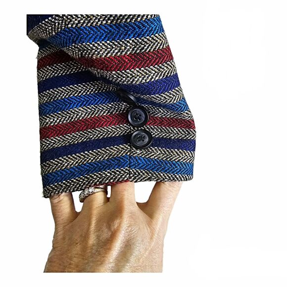 Tulle by Anthropology Tulle Striped Blazer/Jacket Size S - Picture 5 of 7